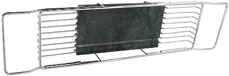 Fafeicy Metal Marble Bathtub Rack - Silver Green