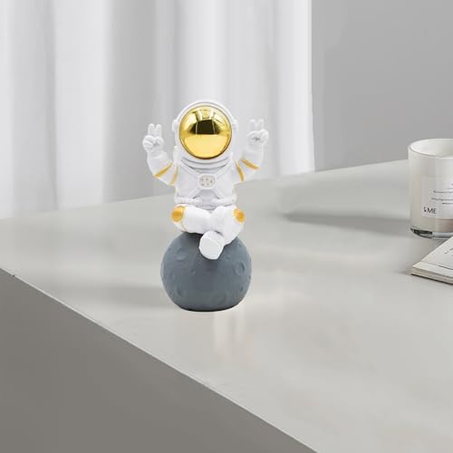 Oooct Astronaut Statue Decor - 29 Inch Resin Figurine