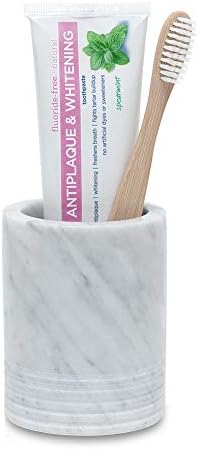 Natural Marble Tumbler Toothbrush Holder