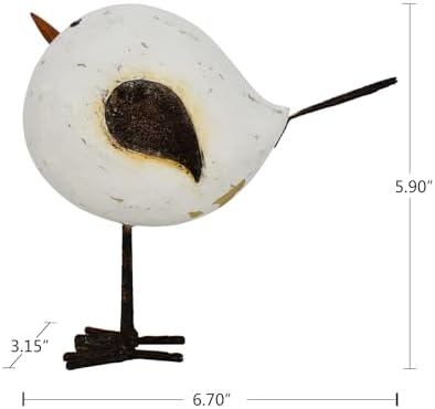Wooden Seagull Statues Rustic Home Decor