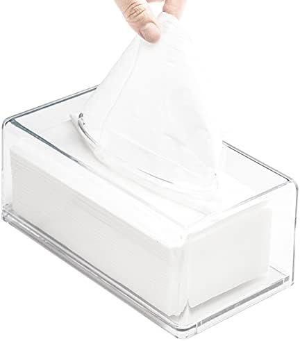 GRACECOTT Square Clear Acrylic Tissue Box
