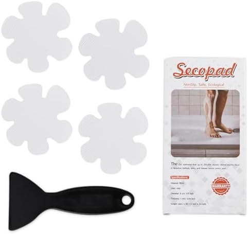 Non-Slip Bathtub Stickers with Premium Scraper