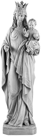 Avalon Gallery Mary Queen of Heaven Statue 245 Tall Stone Resin Garden Sculpture