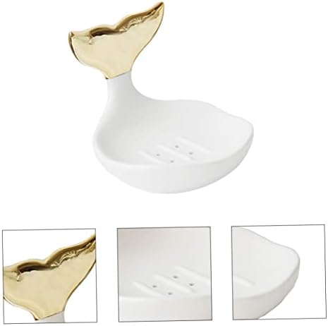 PRETYZOOM Ceramic Soap Holder Modern Ring Organizer