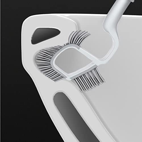 Toilet Brush Set with 360 Cleaning for Easy Bathroom Use
