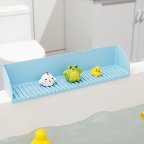 Roslim Splash Guard for Bathtub Sink 2 Pack Blue