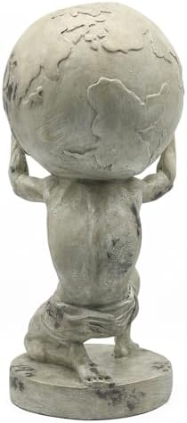 Lukitas Atlas Holding Earth Statue Resin 115 Inches