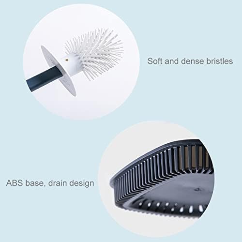 UOHUFIDABFD Toilet Brush with Base and Holder