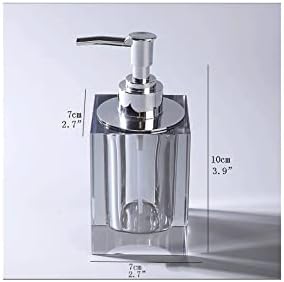 NTIYOU Crystal Soap Dispenser Grey Square 77 Oz