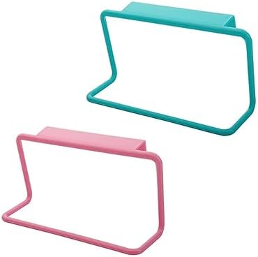 2Pcs Door Towel Rack Hanger for Kitchen Bathroom