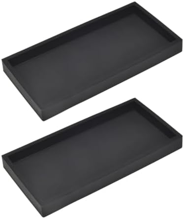 DNC 2PC 79 Inch Silicone Vanity Tray for Bathroom Counter