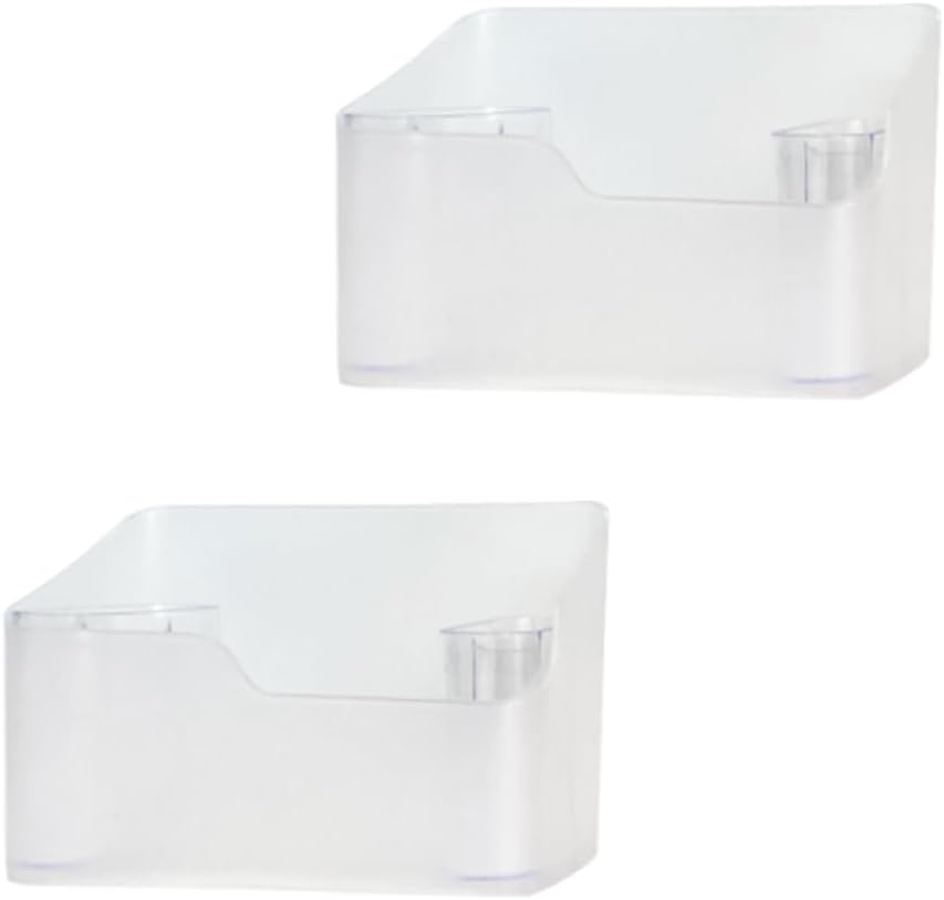 2 Pack Clear Makeup Organizer with 4 Compartments