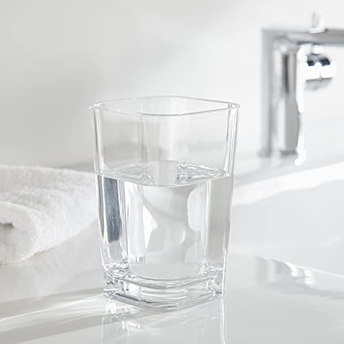 Huang Acrylic Clear Square Toothbrush Holder