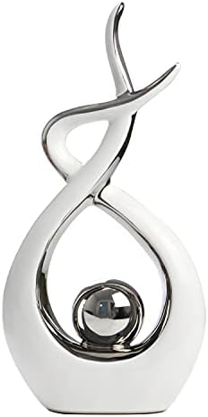 Norrclp Modern Abstract Art Ceramic Statue Decor Centerpiece