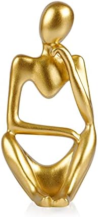 Ozzptuu Sandstone Resin Thinker Statue Desk Decor
