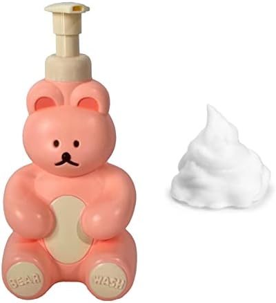 Cute Bear Foam Pump Bottle for Kids - Pink