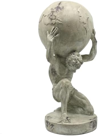Lukitas Atlas Holding Earth Statue Resin 115 Inches