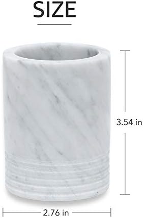 Natural Marble Tumbler Toothbrush Holder