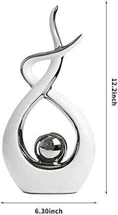 Norrclp Modern Abstract Art Ceramic Statue Decor Centerpiece