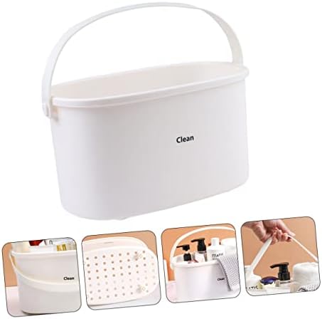PRETYZOOM 1Pc Plastic Shower Basket Organizer for Bathroom Kitchen and Hotel