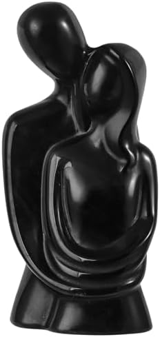 Sportmusies Black Obsidian Romantic Couple Sculpture 1