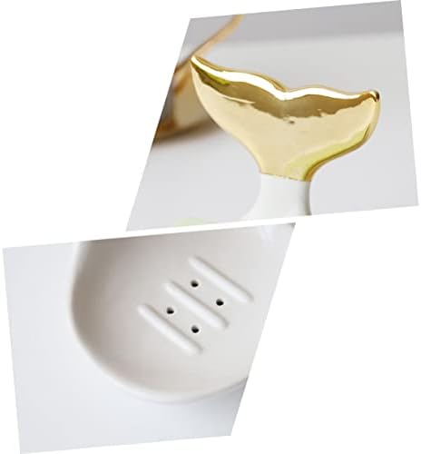 PRETYZOOM Ceramic Soap Holder Modern Ring Organizer