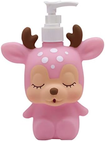 Hyever Pink Deer Hand Soap Dispenser Cute Cartoon Design