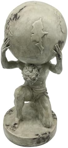 Lukitas Atlas Holding Earth Statue Resin 115 Inches