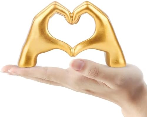 BUBUHSHM Resin Hand Heart Sculpture