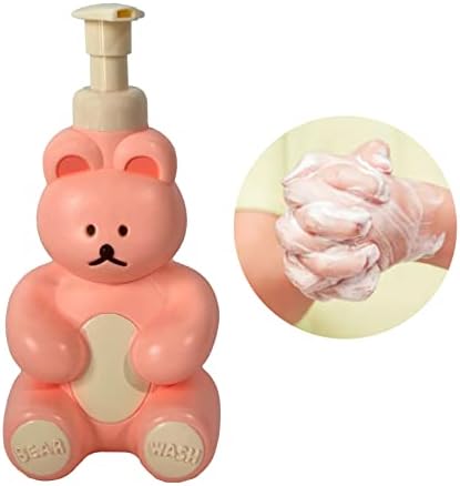 Cute Bear Foam Pump Bottle for Kids - Pink