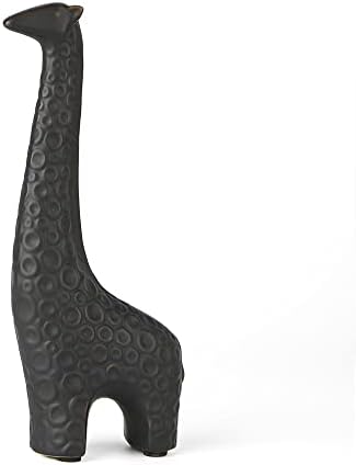 Black Giraffe Ceramic Statue Home Decor