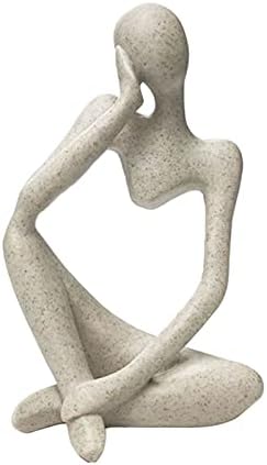 Sandstone Resin Abstract Thinker Statue Home Decor