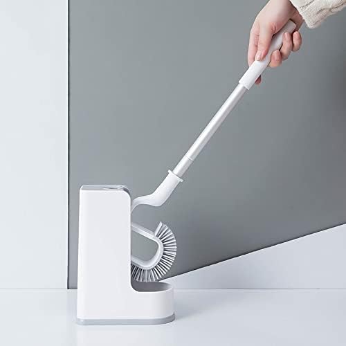 Toilet Brush Set with 360 Cleaning for Easy Bathroom Use