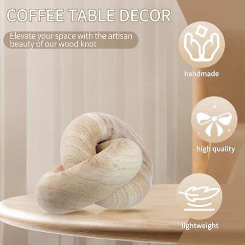 2 Link Decorative Wooden Chain - Boho Rustic Living Room Dcor