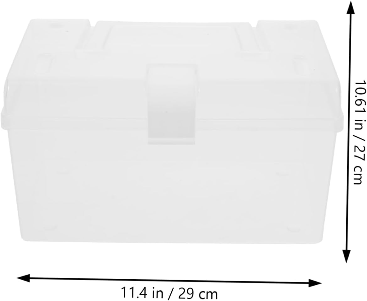 Ipetboom Portable Medicine Cabinet with Transparent Design and Buckle Closure