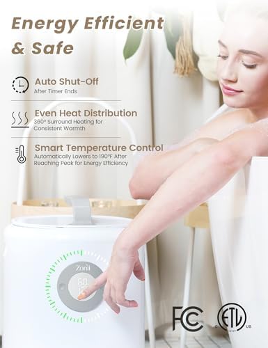 ZonLi Towel Warmer with Scented Discs 360 Wall Heating Auto Shut-Off