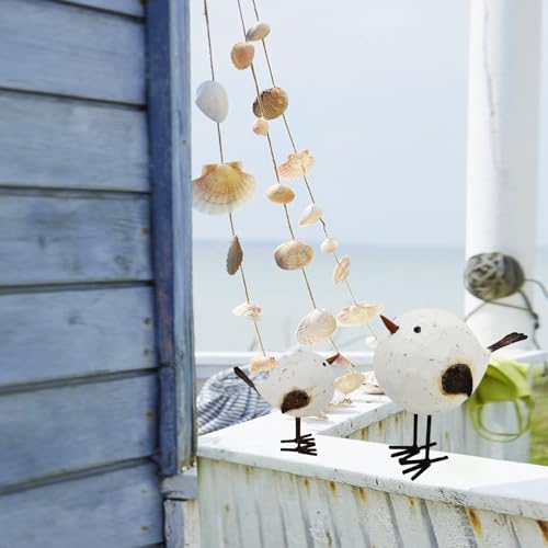 Wooden Seagull Statues Rustic Home Decor