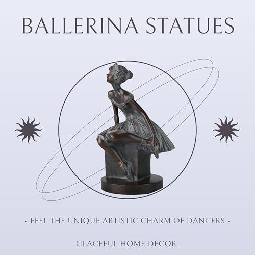 Grace4Joy Ballerina Figurine Resin Bronze Sculpture 1