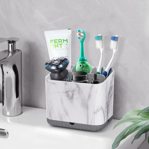 PARKMANI Toothbrush Holder Grey Marble Grain