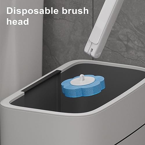 Toilet Scrubber Set with 18 Replaceable Heads and Scented Brush 30PCS Lemon Scented