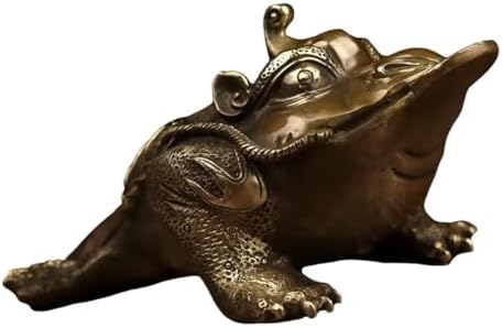 Julrybox Brass Toad Feng Shui Wealth Ornament