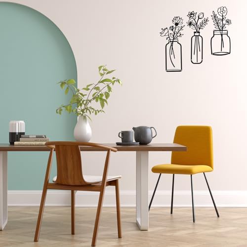 Aertiavty Metal Flowers Wall Decor 3 Pcs