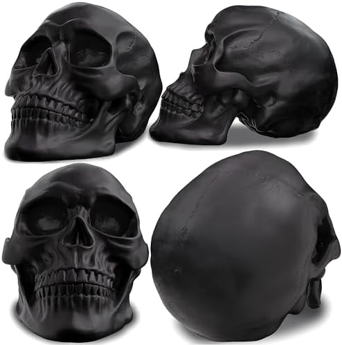 READAEER Resin Skull Statue for Home Decor 1