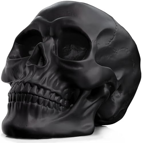 READAEER Resin Skull Statue for Home Decor 1