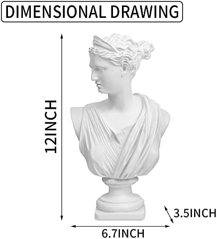 Norrclp 125in Greek Statue of Diana for Home Decor