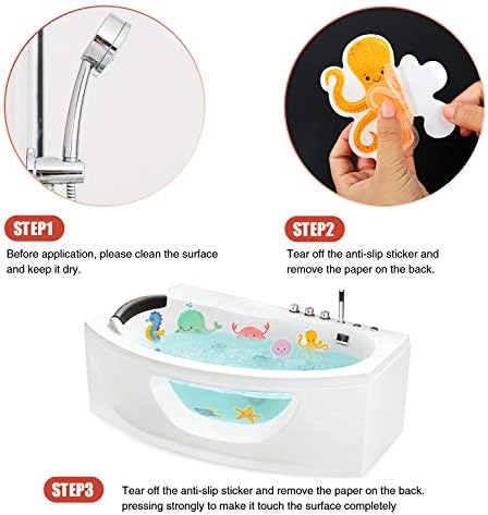Secopad Non-Slip Bathtub Stickers with Premium Scraper 1