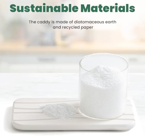 3PCS Diatomaceous Earth Tray for Sink and Bathroom Counter
