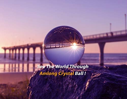 Amlong Crystal 325 Inch Clear Lensball for Photography Meditation