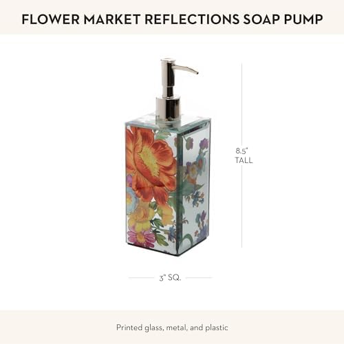 MacKenzie-Childs Pump Dispenser with Flower Design