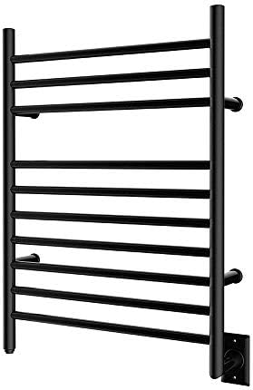 HEATGENE Matte Black Wall-Mounted Towel Warmer